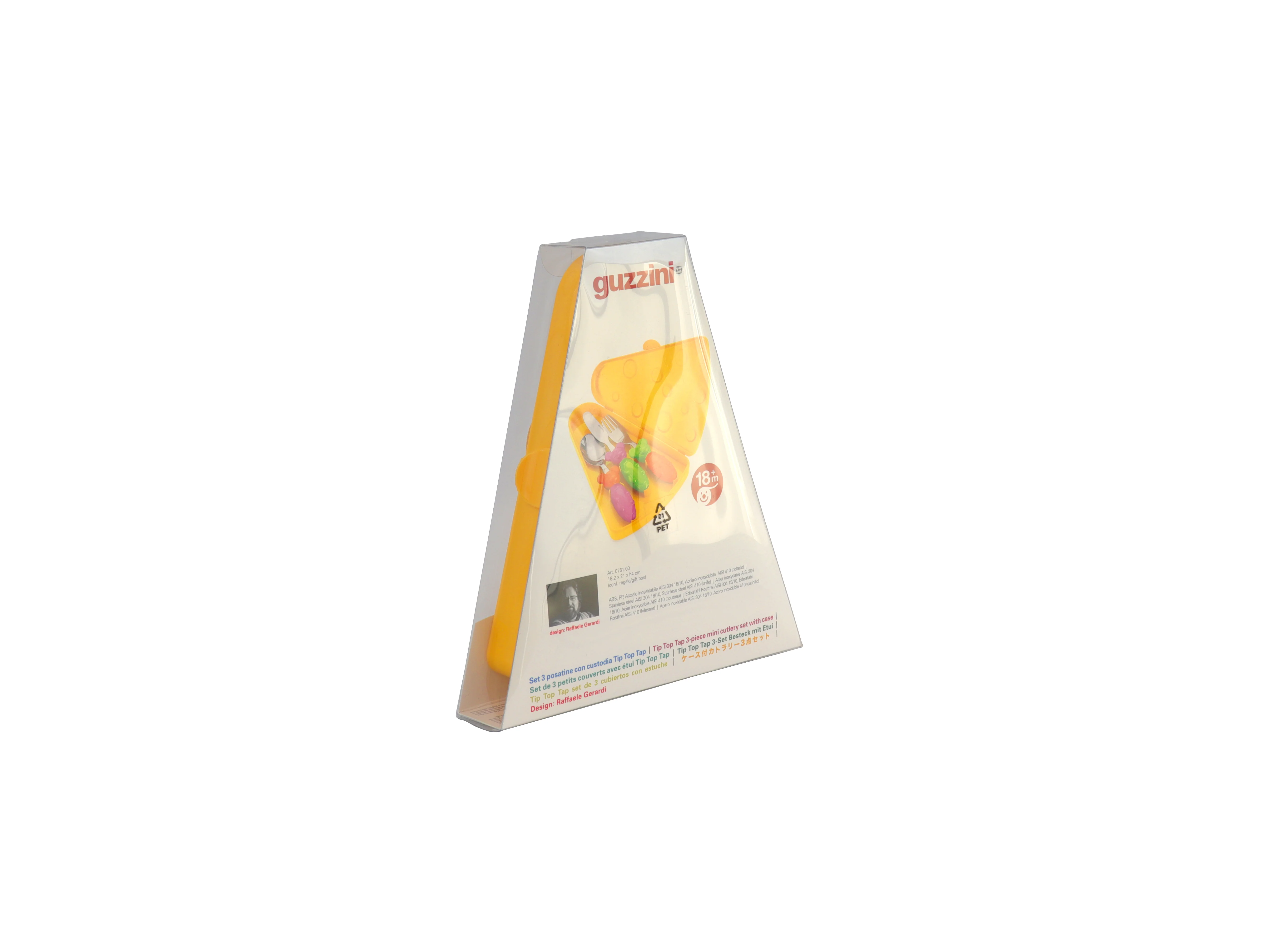 3 PIECE CUTLERY SET WITH CASE 'TIP TOP TAP' "BIMBI" - Image 3