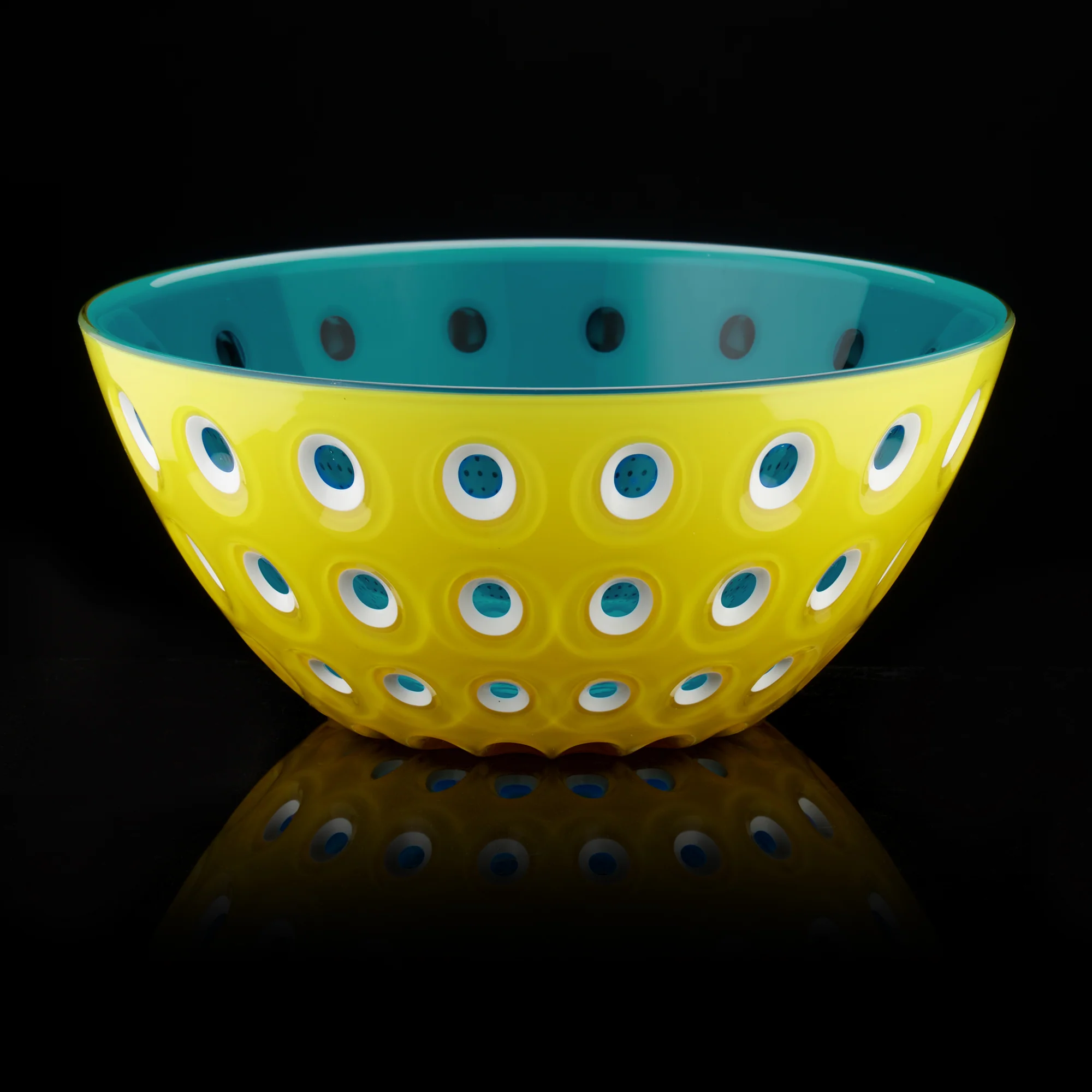 BOWL "LE MURRINE" Yellow/White/Aquamarine - Image 3
