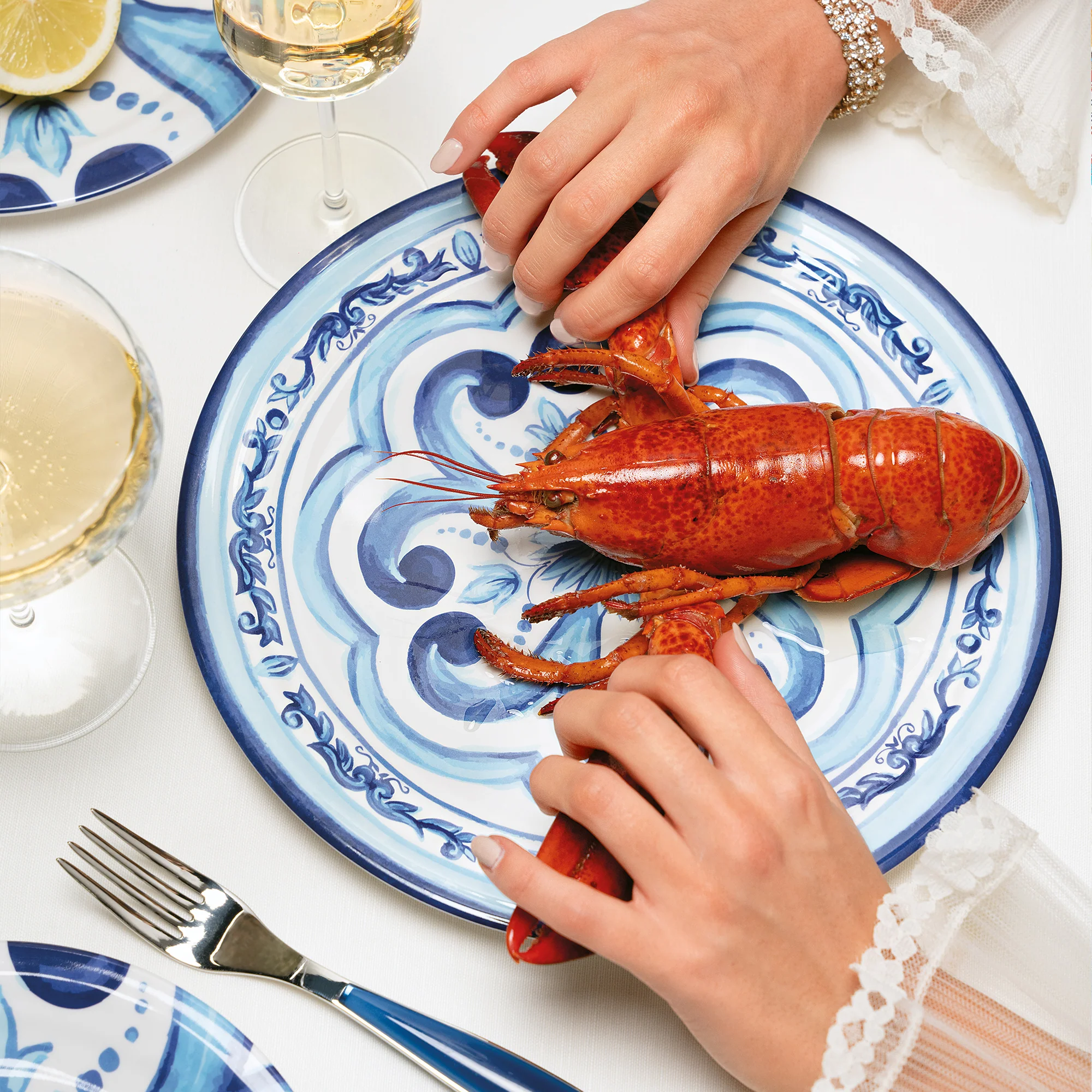 DINNER PLATE "BLUES" - Image 3