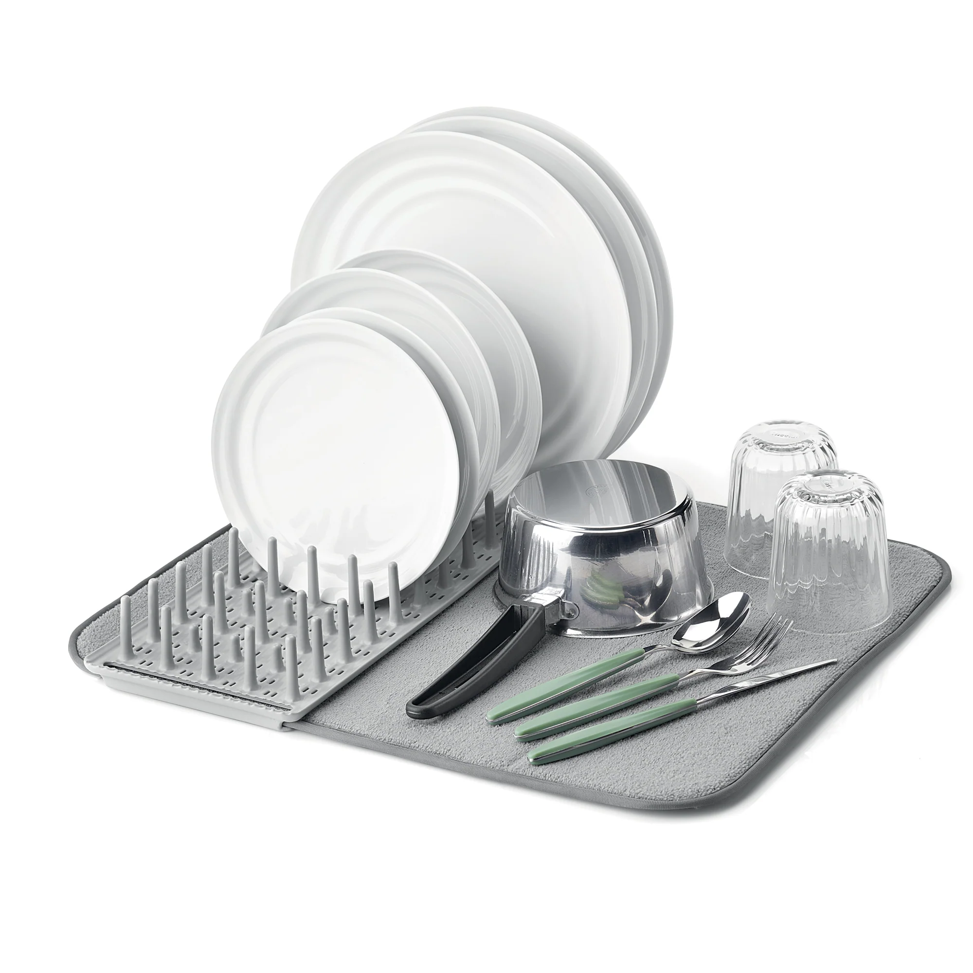 DISH DRAINER WITH MAT 'DRY&SAFE' "ORGANIZATION" - Image 3
