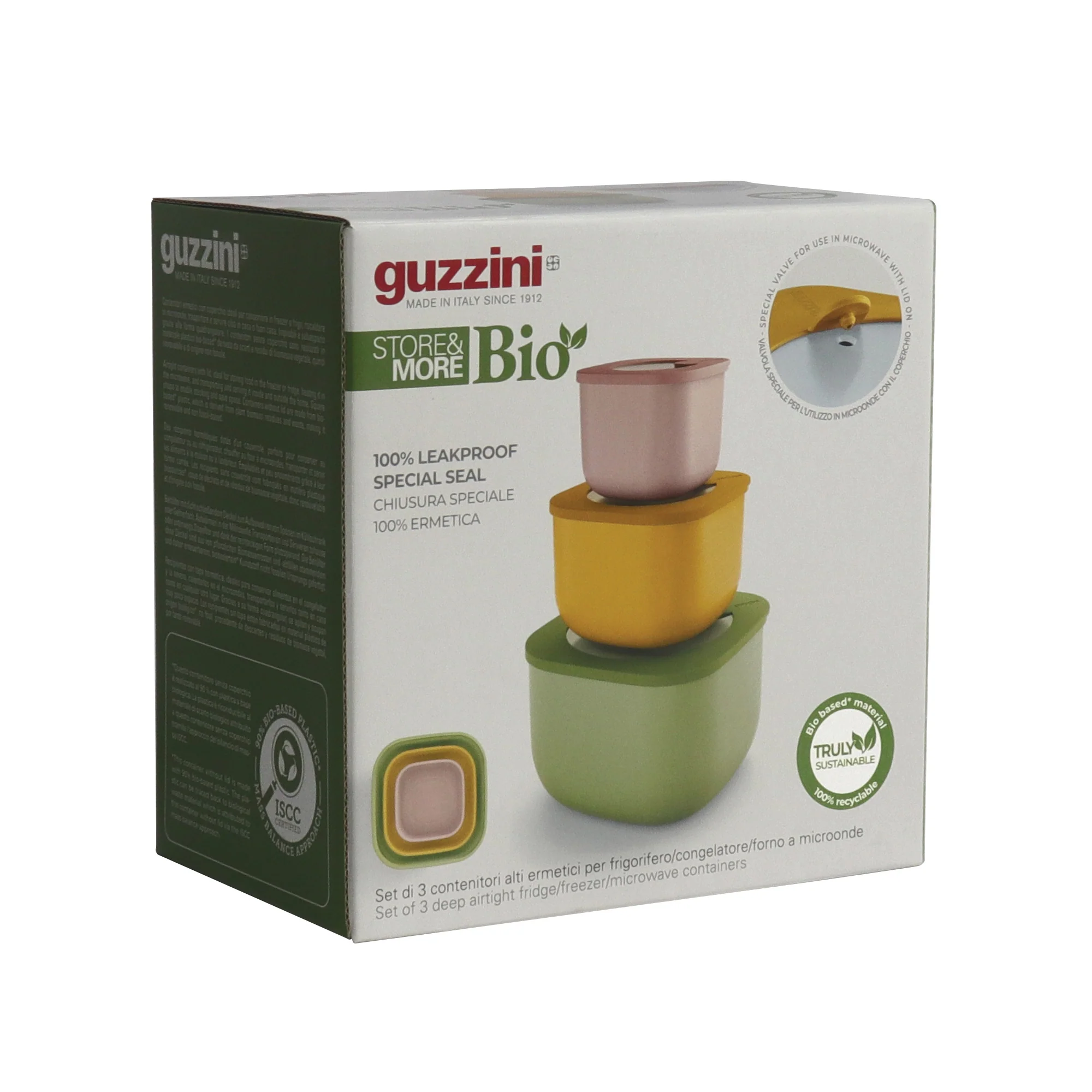 SET OF 3 DEEP CONTAINERS 'ECO STORE&MORE' "FOOD STORAGE" - Image 8