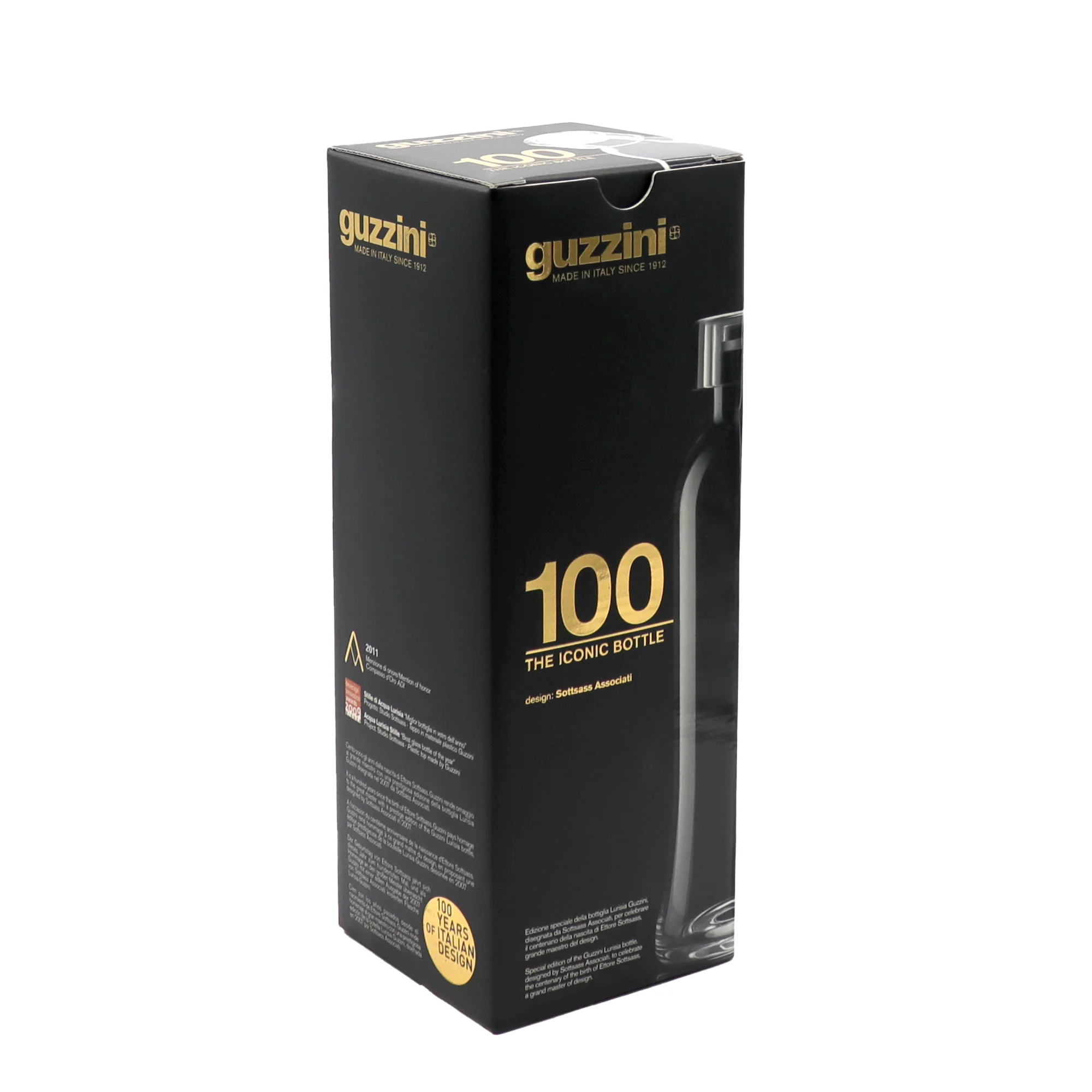 GLASS BOTTLE 1L '100' "ICONS" - Image 3