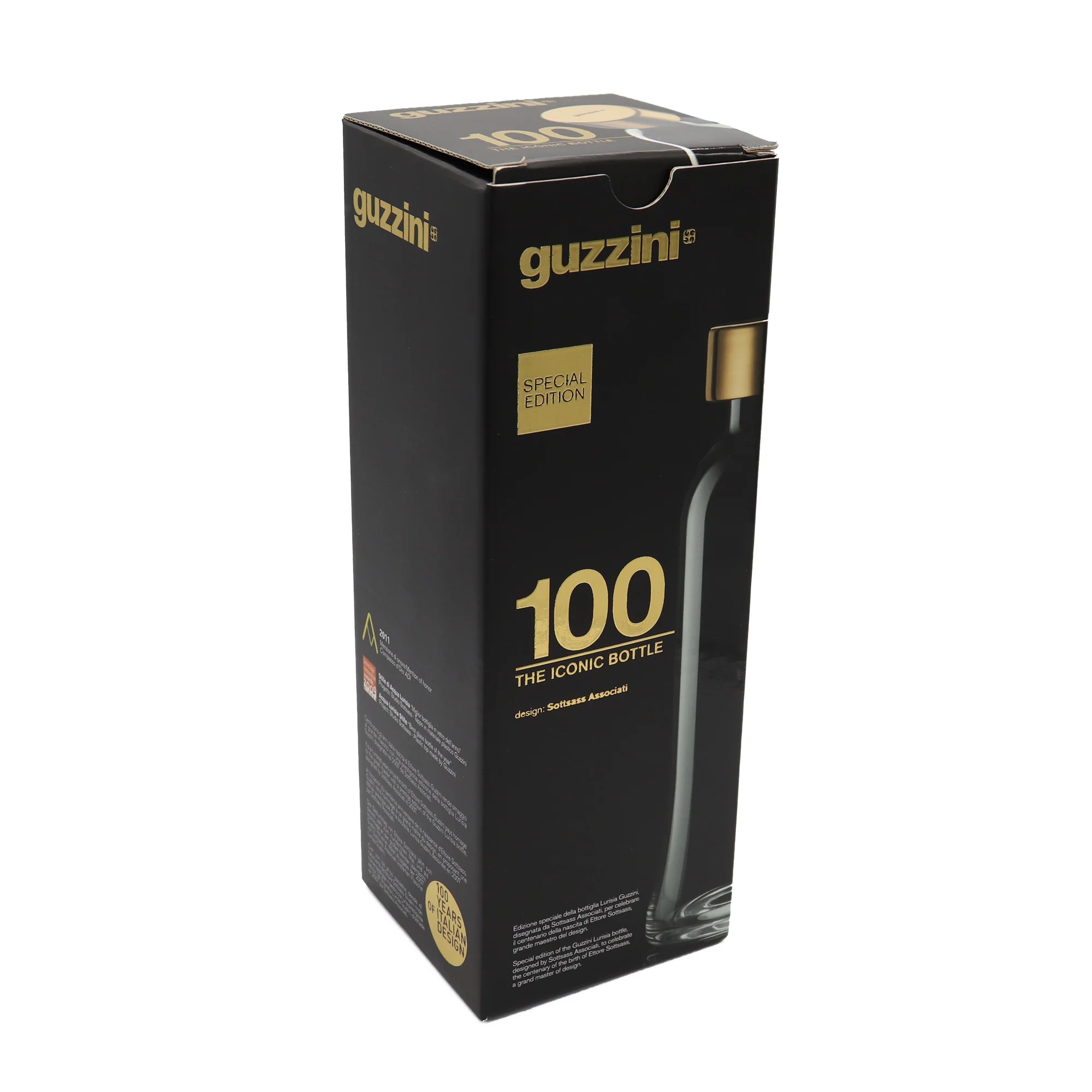 GLASS BOTTLE 1 L '100' "ICONS" - Image 3