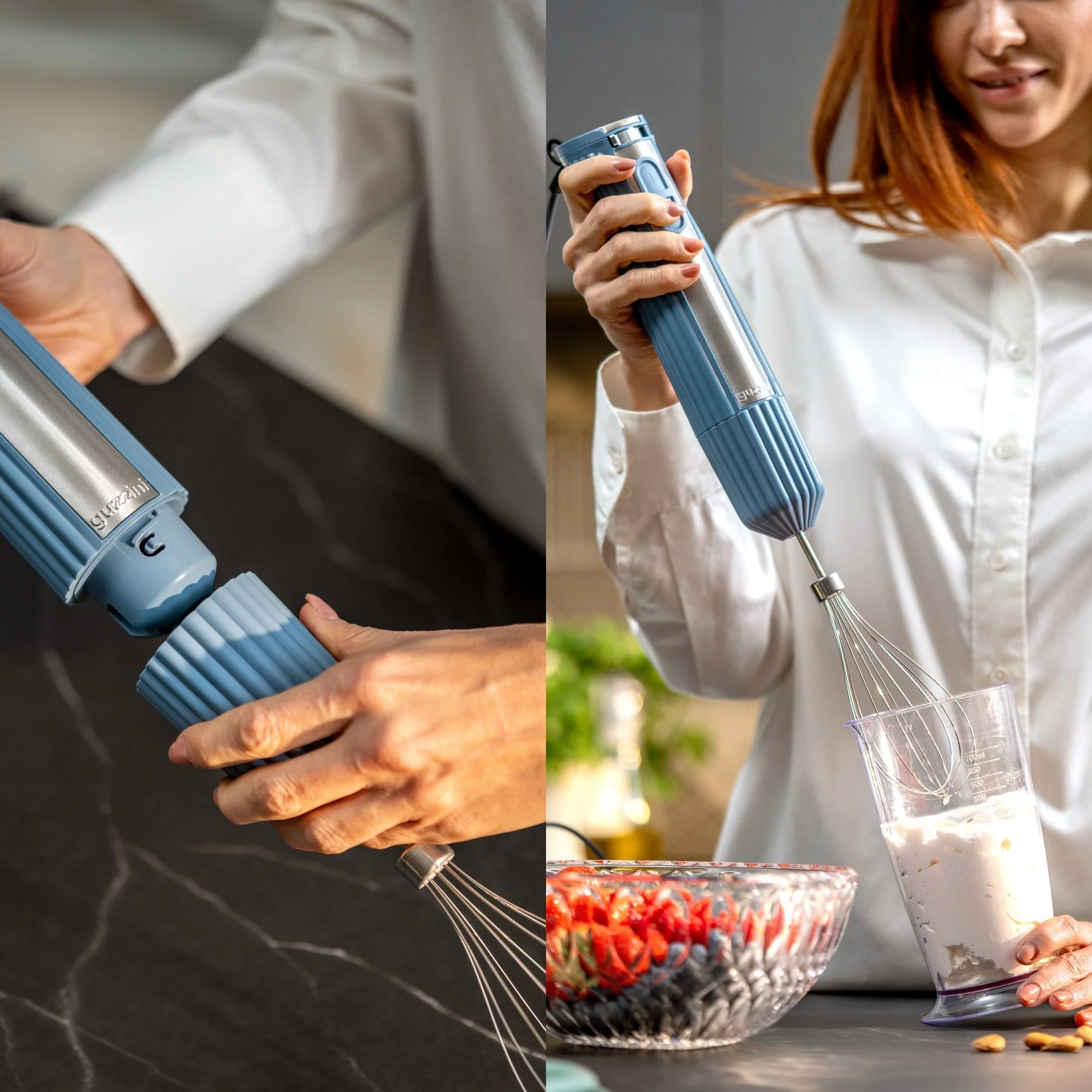 HAND BLENDER WITH ACCESSORIES (WHISK, CUP, MINI CHOPPER) "SOUS CHEF" - Image 3