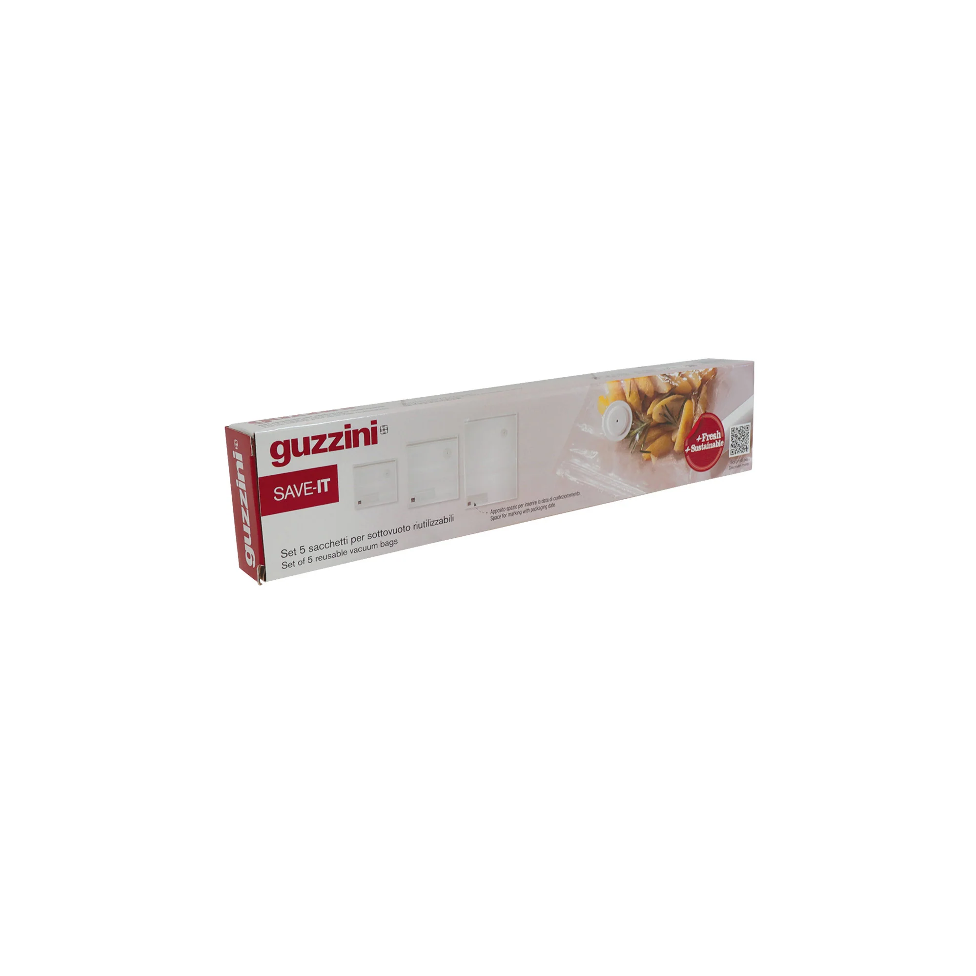 KIT OF 5 REUSABLE VACUUM BAGS 'SAVE-IT' "FOOD STORAGE" - Image 5