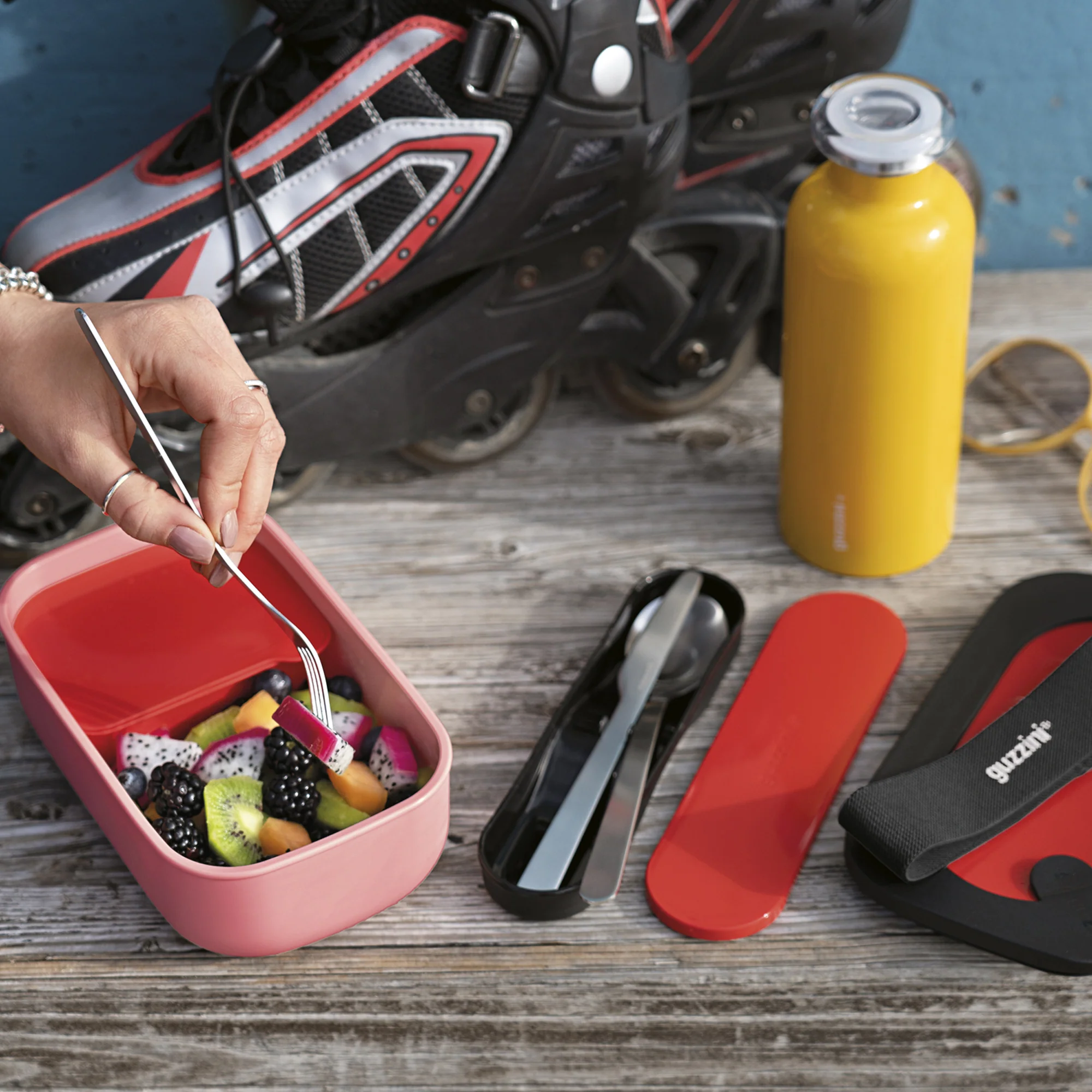 LUNCH BOX SET WITH TRAVEL CUTLERY 'STORE&GO' "ON THE GO" - Image 19