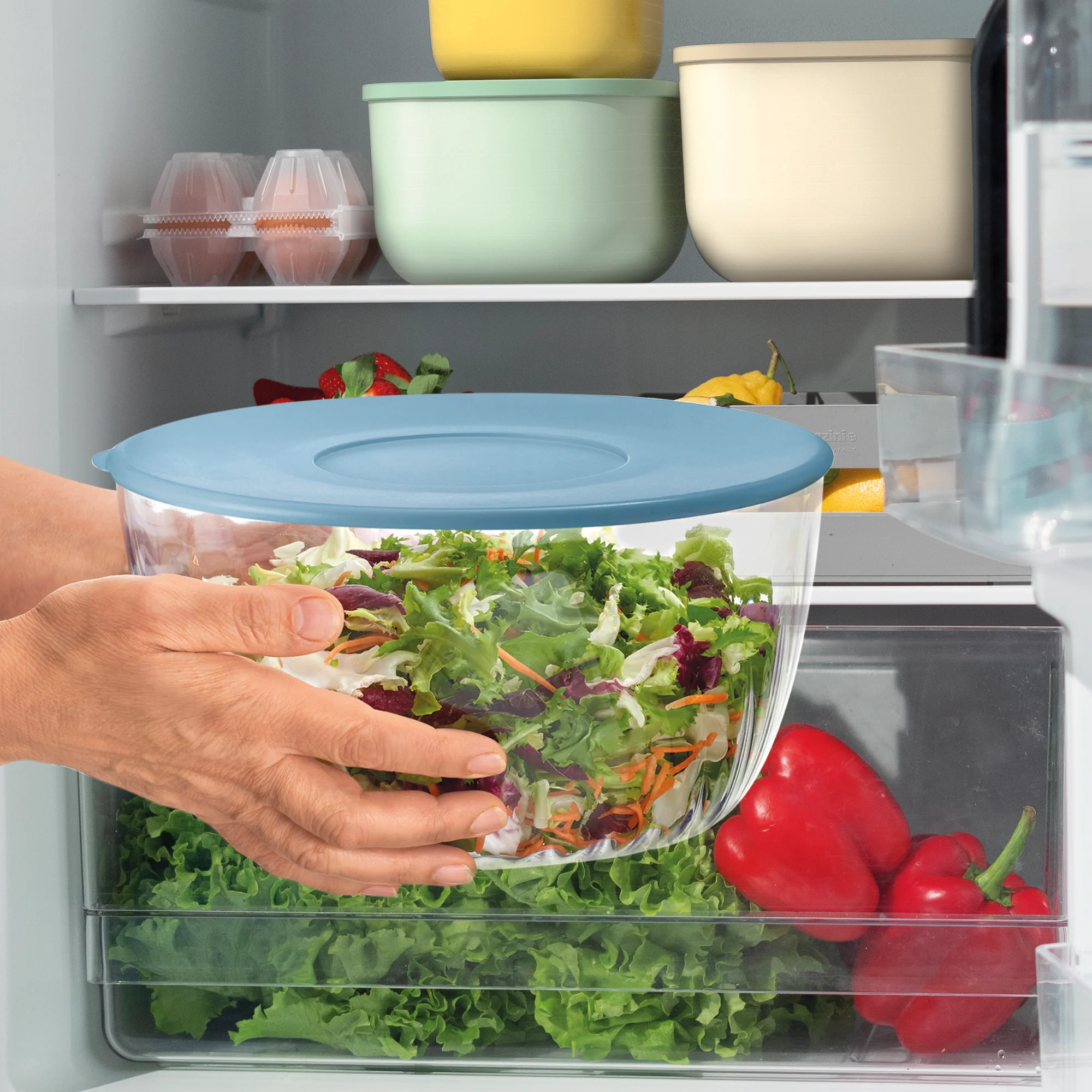 SALAD SPINNER WITH LID  Ø26CM 'SPIN&STORE' "PREPARATION" - Image 15