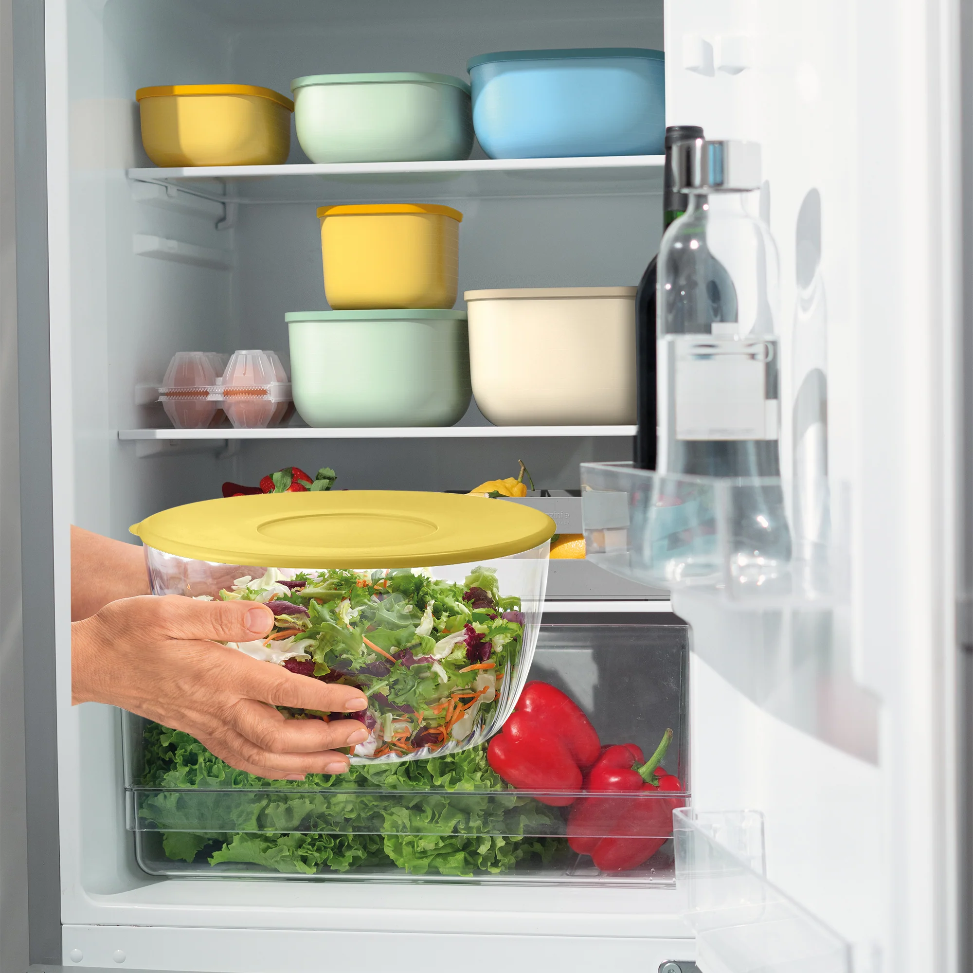 SALAD SPINNER WITH LID  Ø26CM 'SPIN&STORE' "PREPARATION" - Image 9
