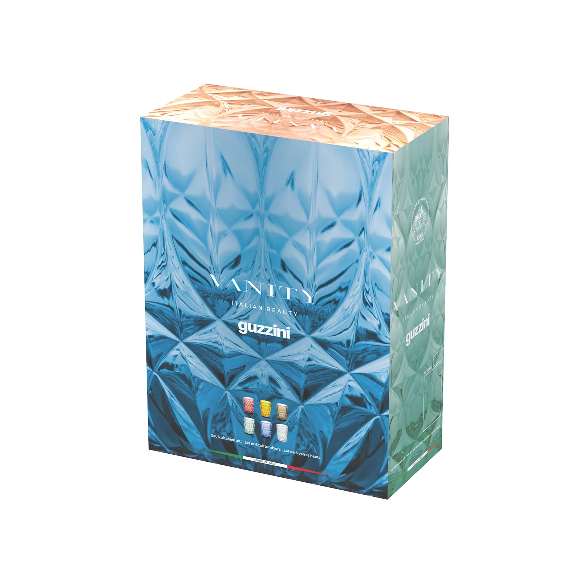 SET 6 TALL TUMBLERS "VANITY" - Image 11