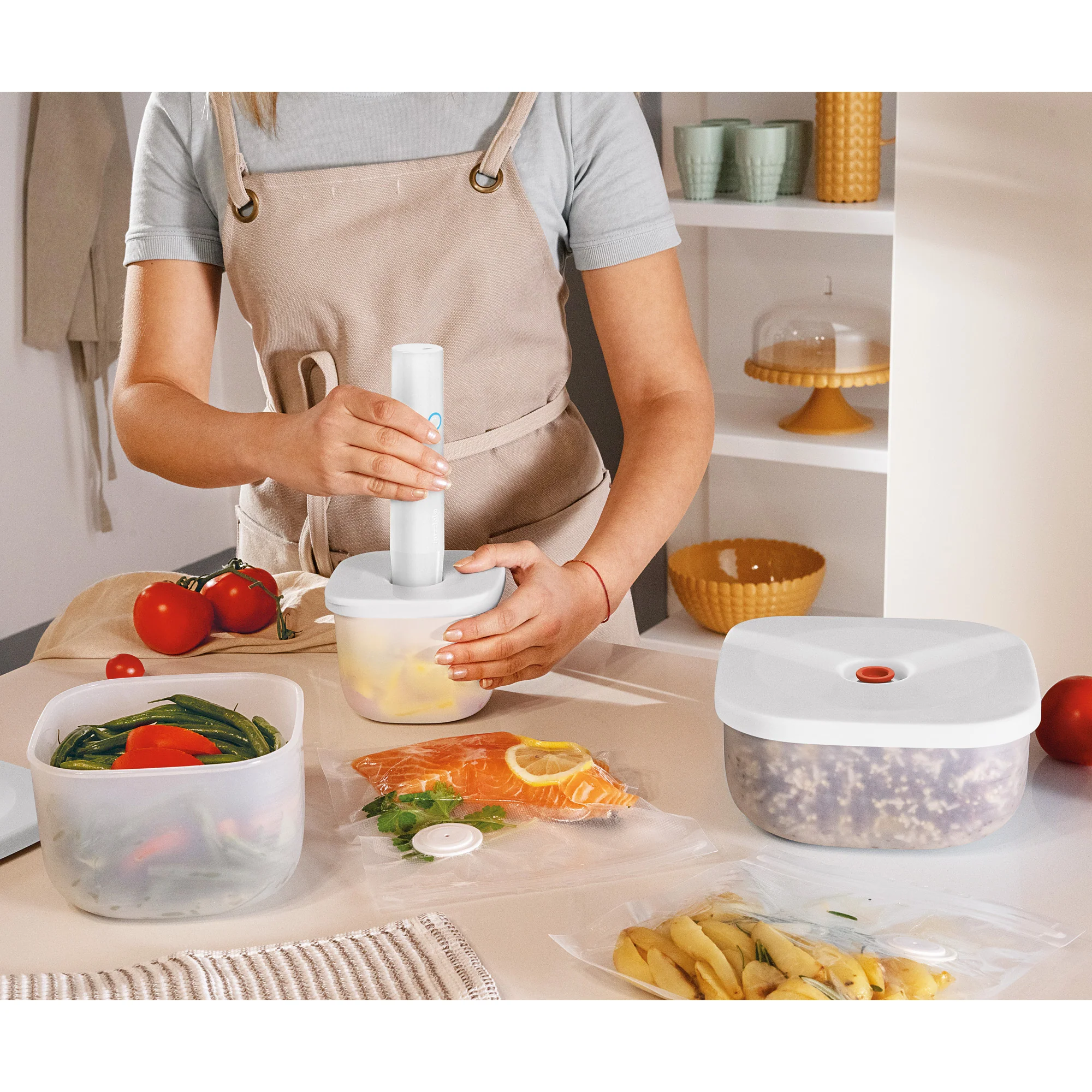 SHALLOW VACUUM CONTAINER 'SAVE-IT' "FOOD STORAGE" - Image 17