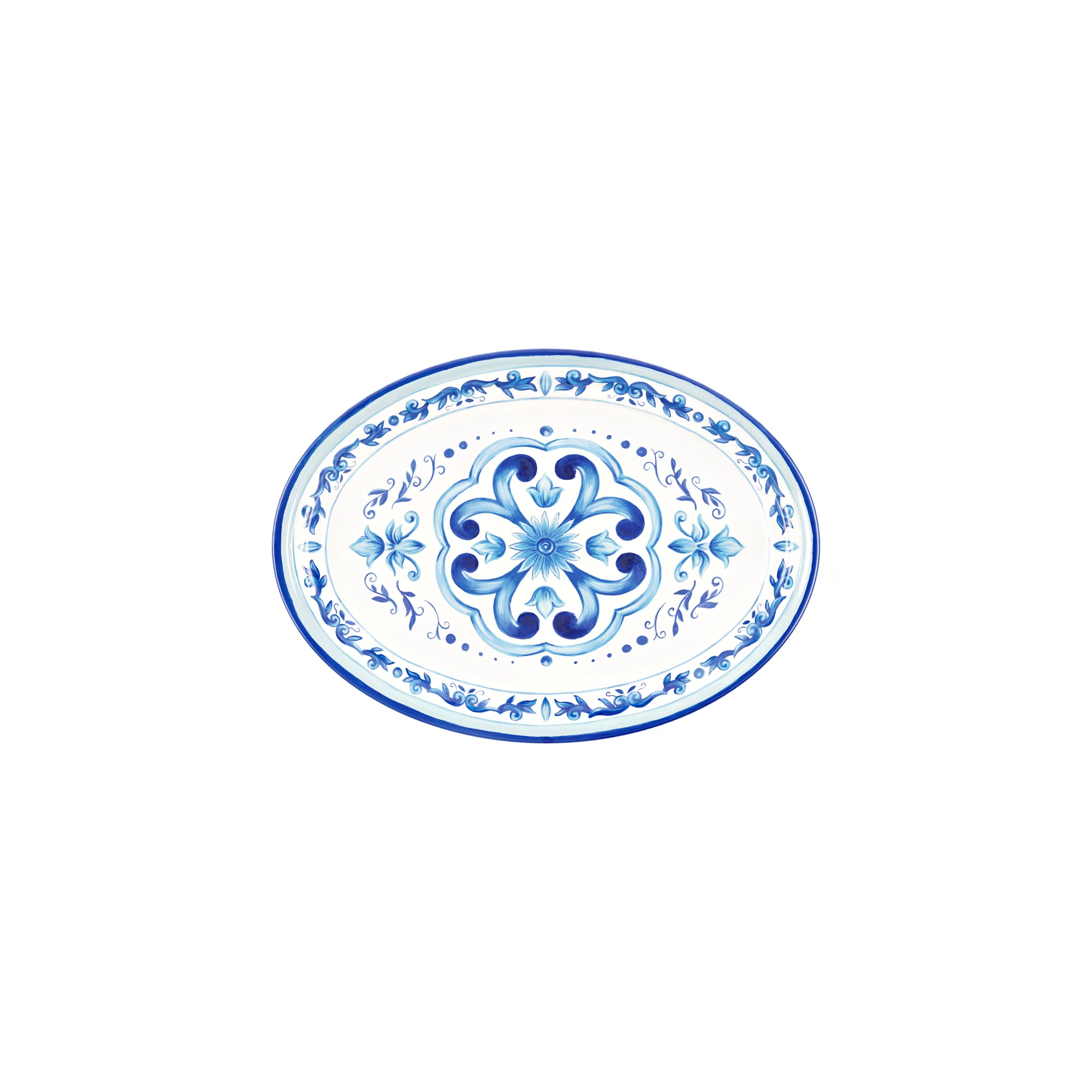 SMALL OVAL TRAY "BLUES" - Image 3